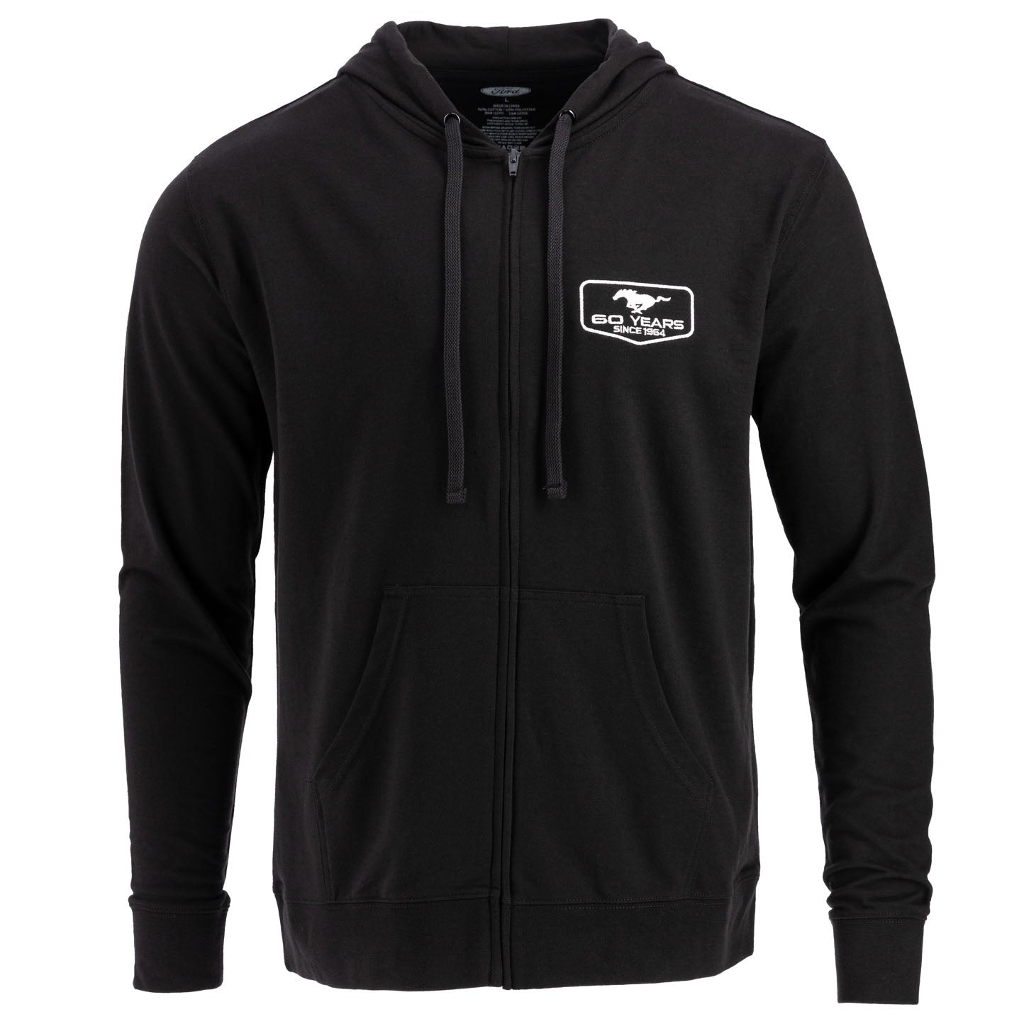 Ford Mustang 60 Years Fleece Zip Up Hoodie