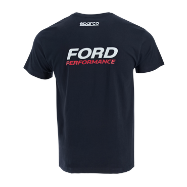 Ford Performance Sparco Mens Navy Blue Short Sleeve T-Shirt