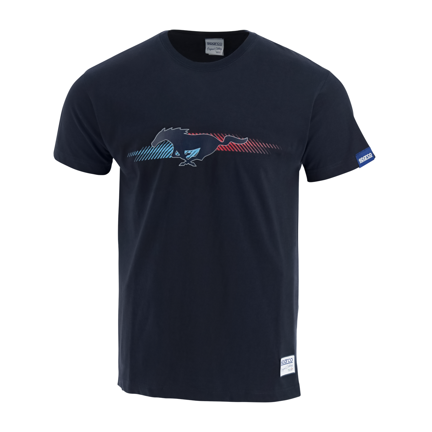 Ford Performance Sparco Mens Navy Blue Short Sleeve T-Shirt