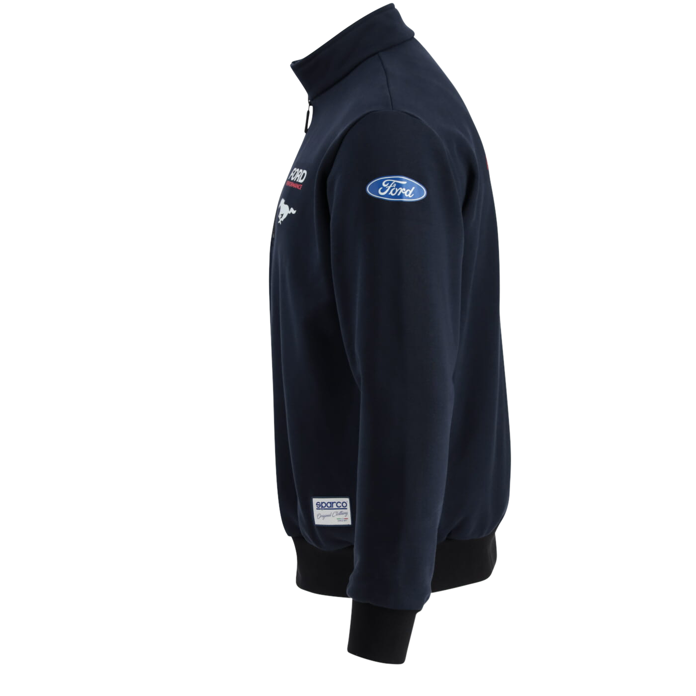 Ford Performance Sparco Navy Blue Mens Half Zip Sweatshirt