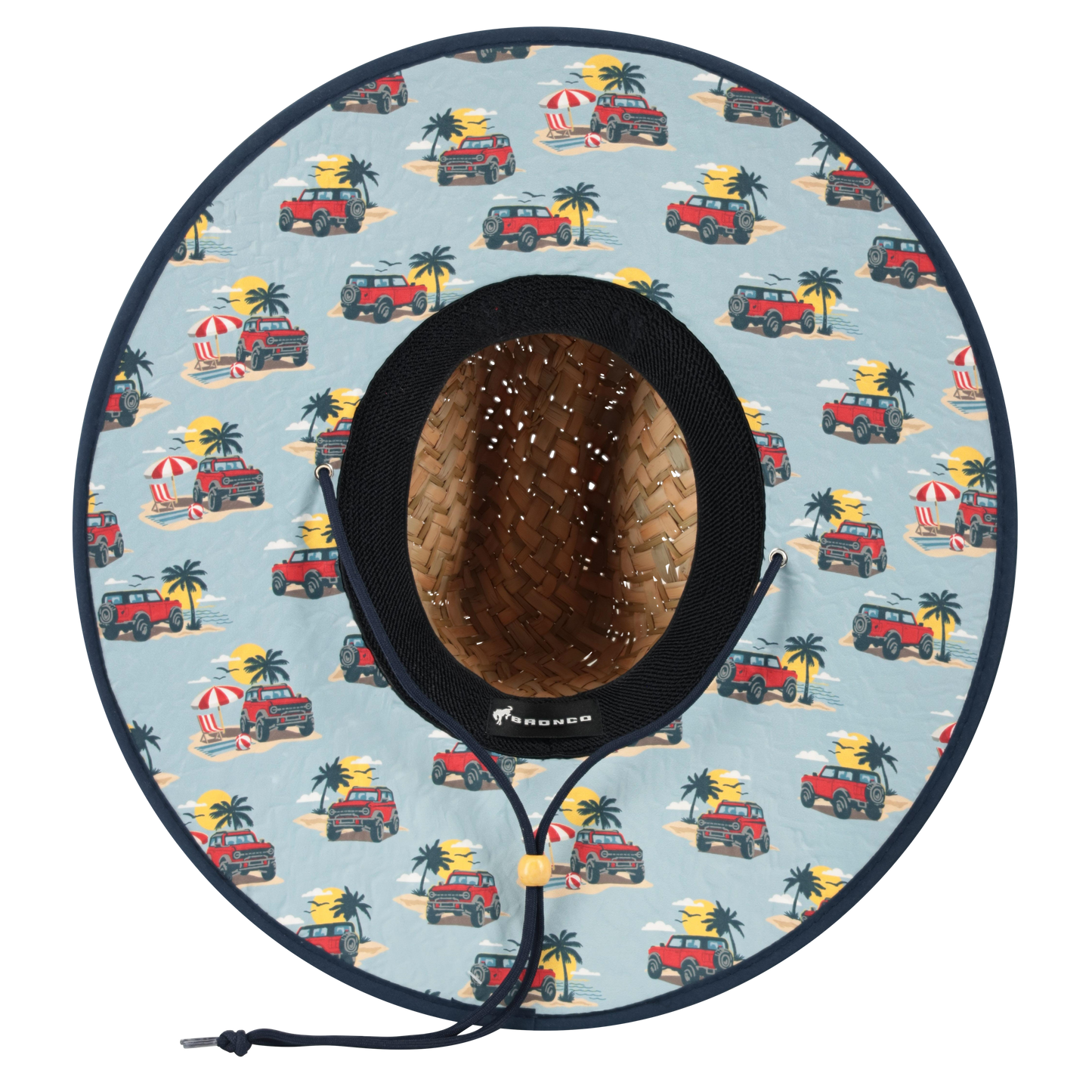 Ford Bronco Woven Straw Patch Hat