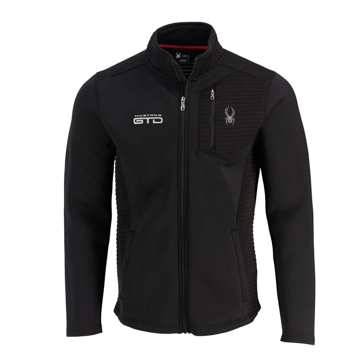 Ford Mustang GTD Spyder Black Mens Full Zip Jacket
