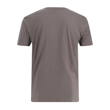 back of charcoal gray short sleeve t shirt