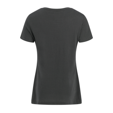 Black t-shirt on a white background