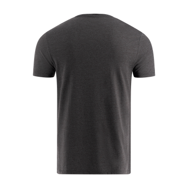 Black t-shirt on a white background