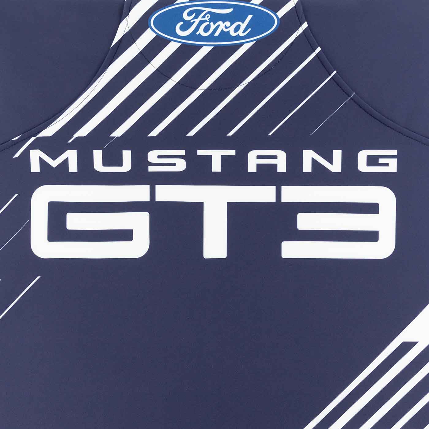 Navy blue shirt with Ford Mustang GT3 logo