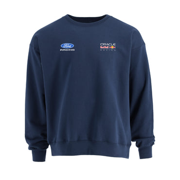 Navy blue sweatshirt with Ford and Oracle Red Bull Racing logos on a white background