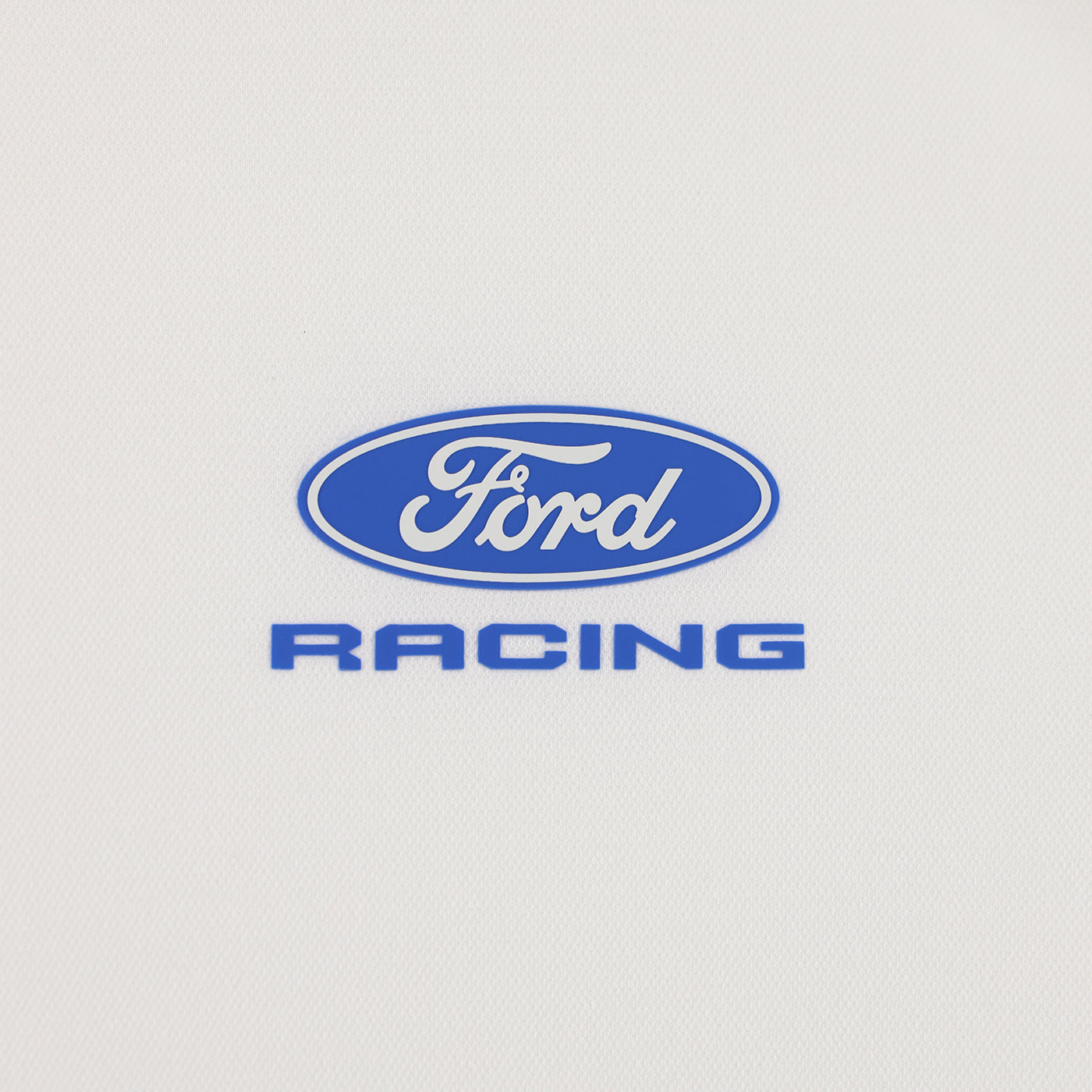 Ford Racing logo on a light gray background