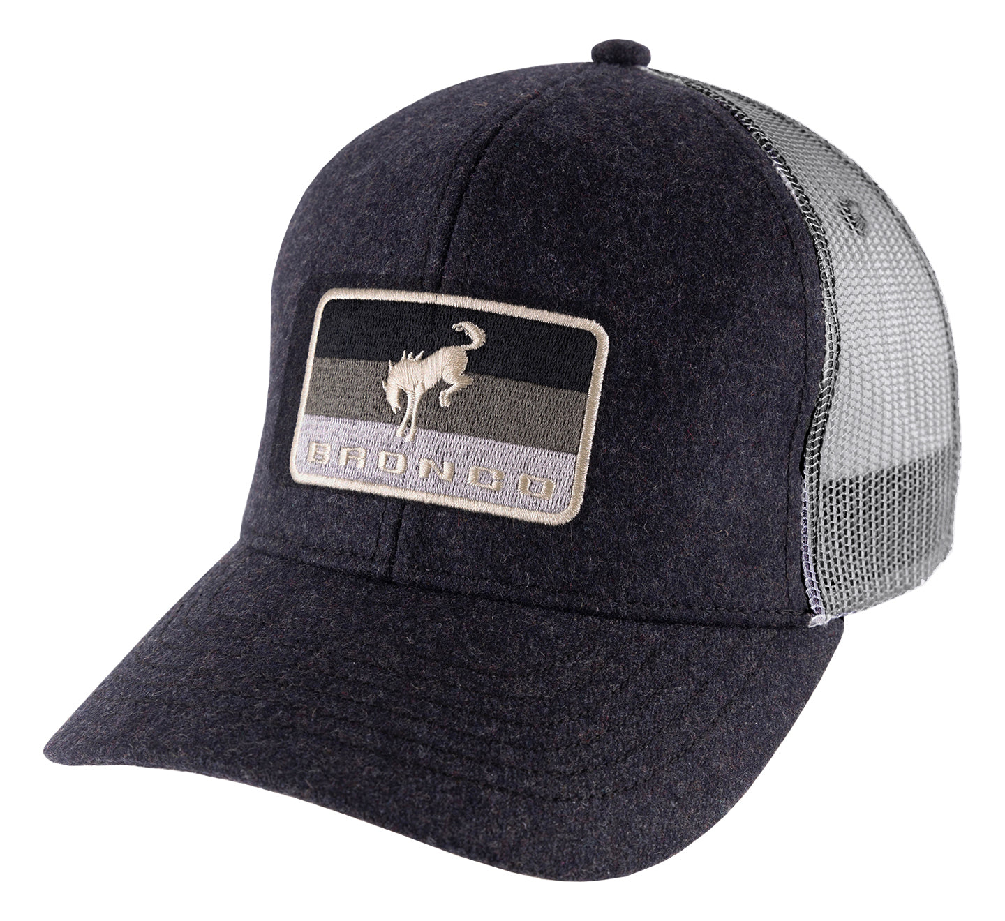 Bronco Stitched Patch Trucker Hat