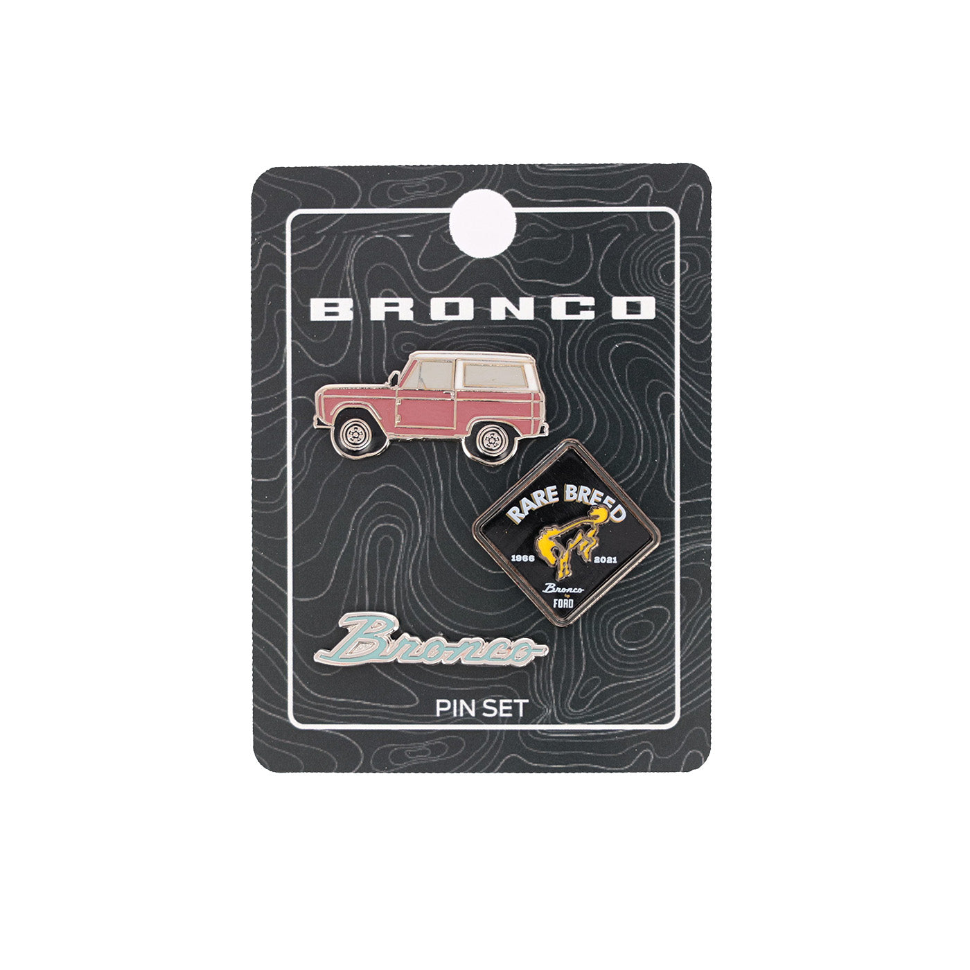 Ford Bronco Built Wild Mountains Enamel Mug