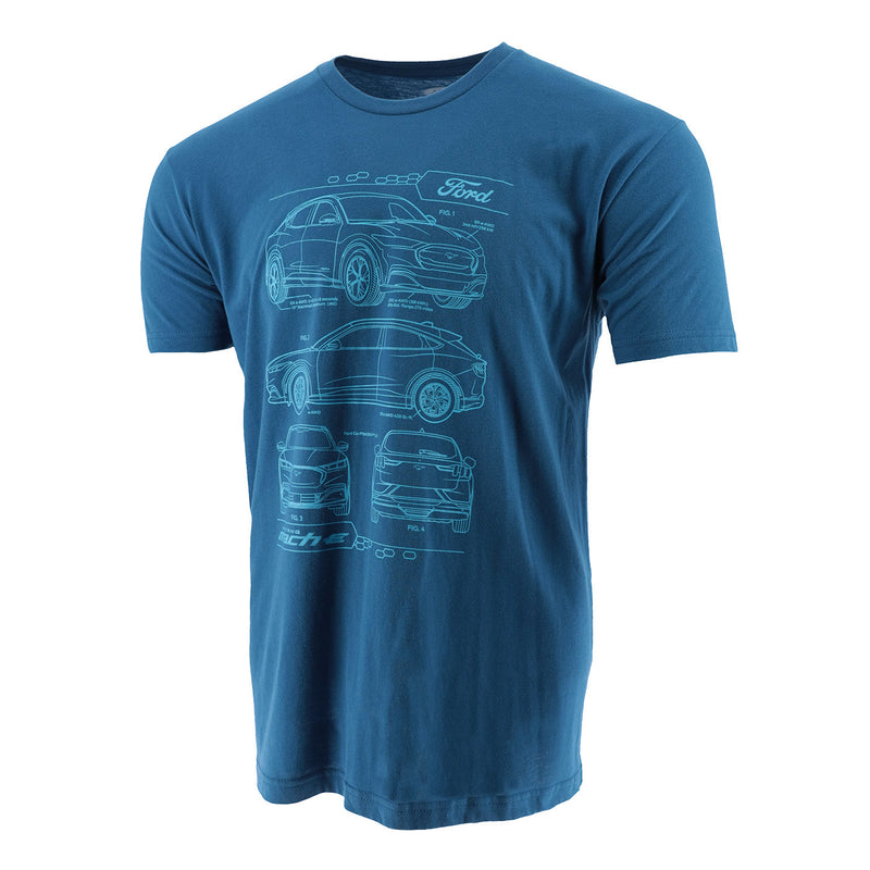 Ford Mach-E Men's Schematic Graphic T-Shirt