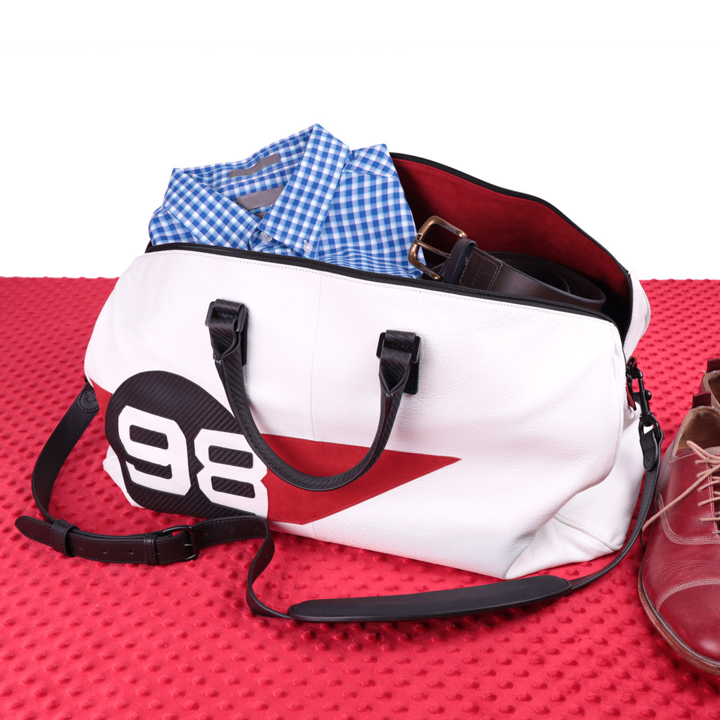 Ford GT Heritage Edition Italian Leather Duffle Bag - Limited Edition
