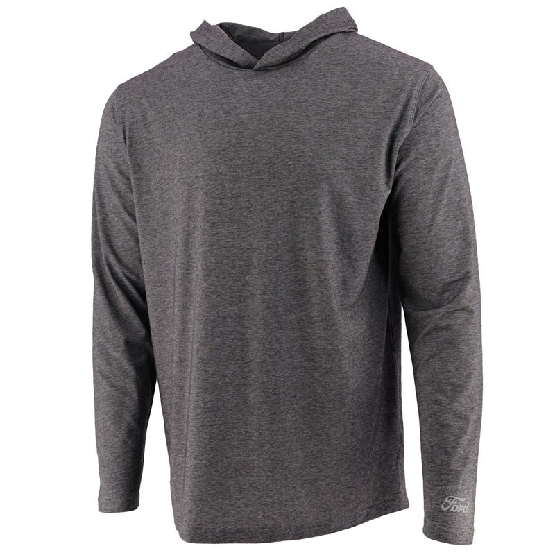 Ford Men's Performance Long Sleeve Lightweight Hooded Performance Pullover