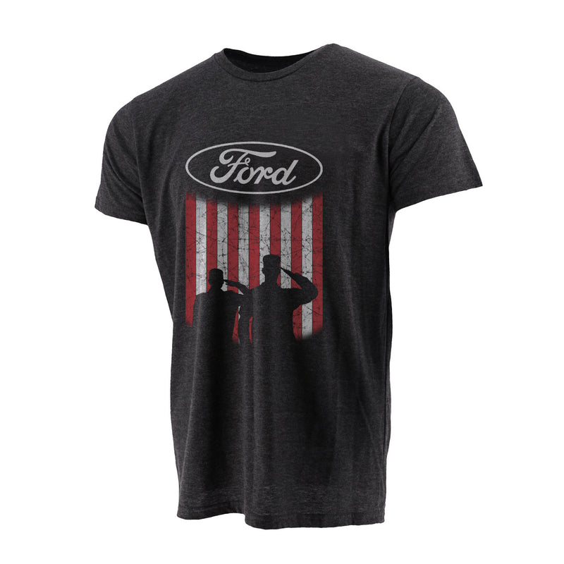 PTH Ford Shield Flag Salute Men's T-Shirt