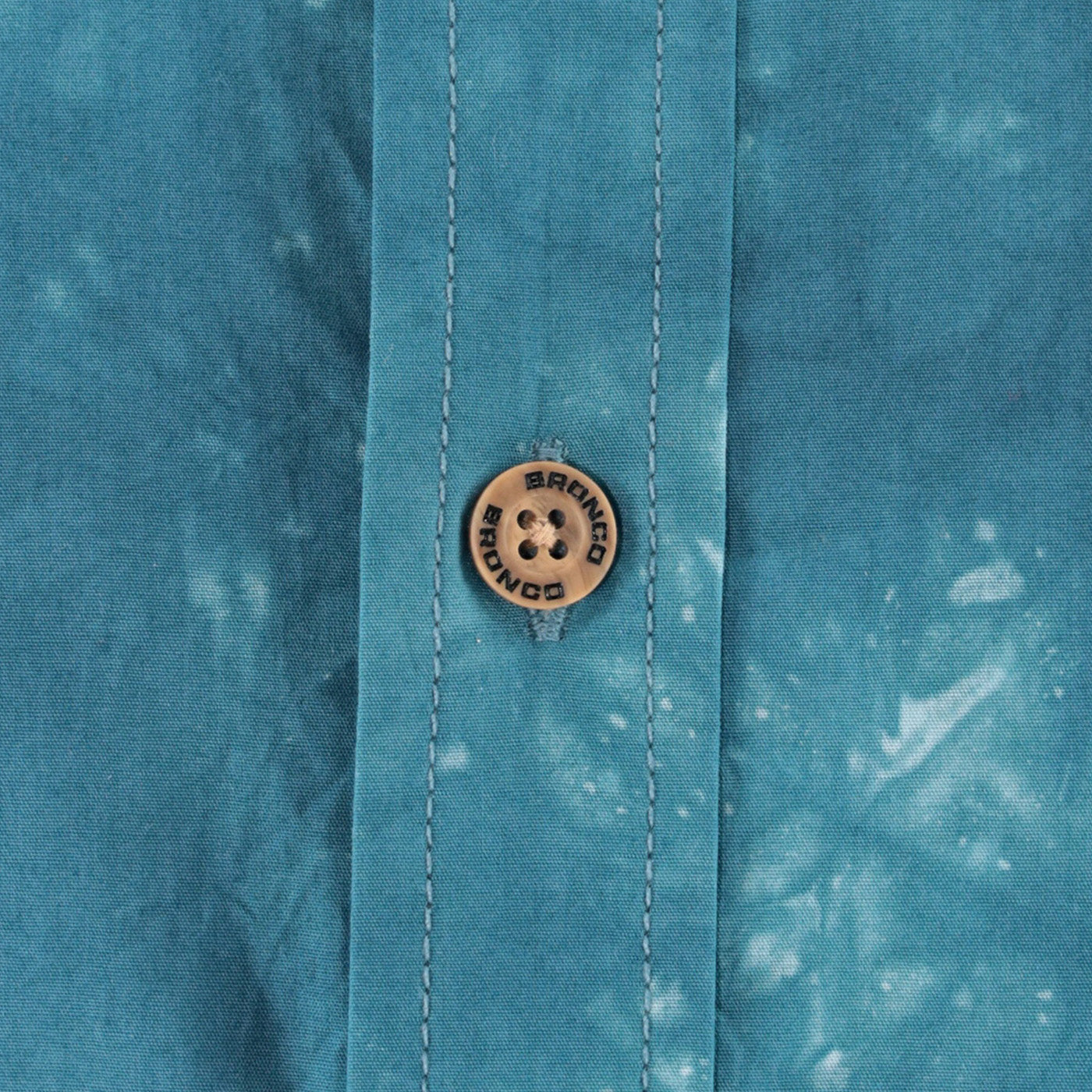 Ford Bronco Men's Tonal Wash Camp Shirt - Close Up