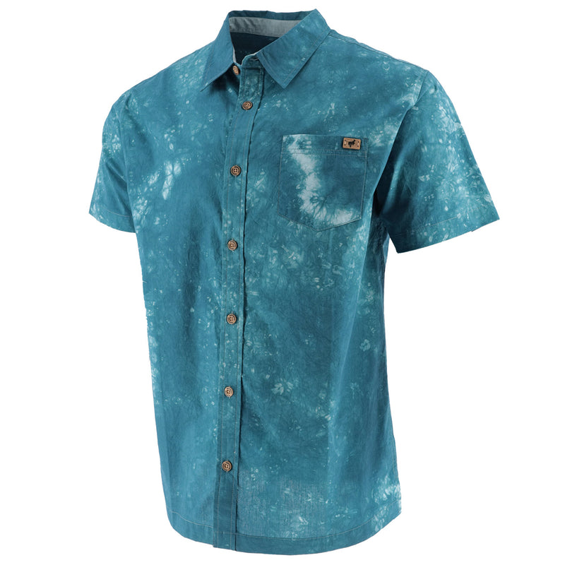 Ford Bronco Men's Tonal Wash Camp Shirt - Front View