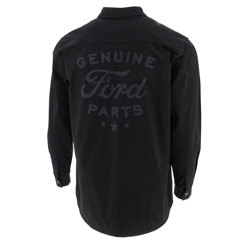 Ford Men's Genuine Parts Woven Shirt - Back View