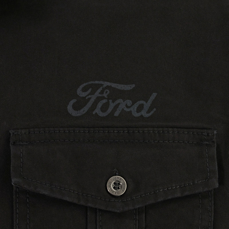 Ford Men's Genuine Parts Woven Shirt - Close Up