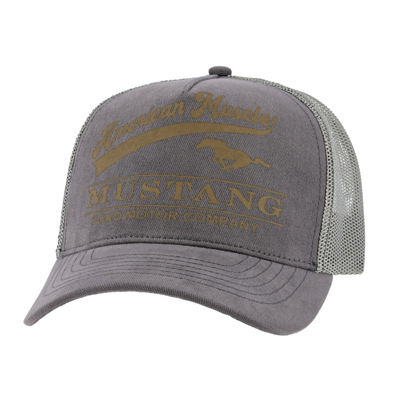 Ford Mustang Vintage American Muscle Snapback Hat - Front View