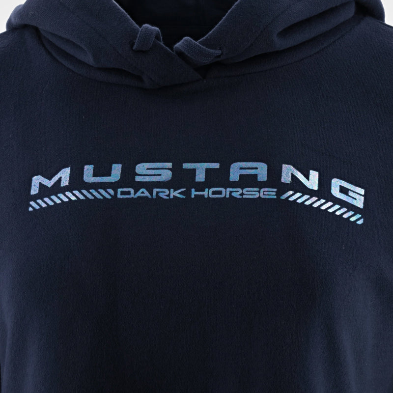 Ford Mustang Women's Dark Horse Sueded Pullover Crop Hoodie