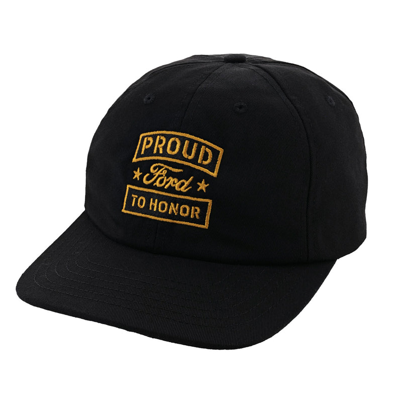 Ford Proud to Honor Logo Badge Snapback Hat - Front View