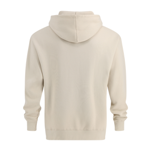 Beige hoodie on a white background
