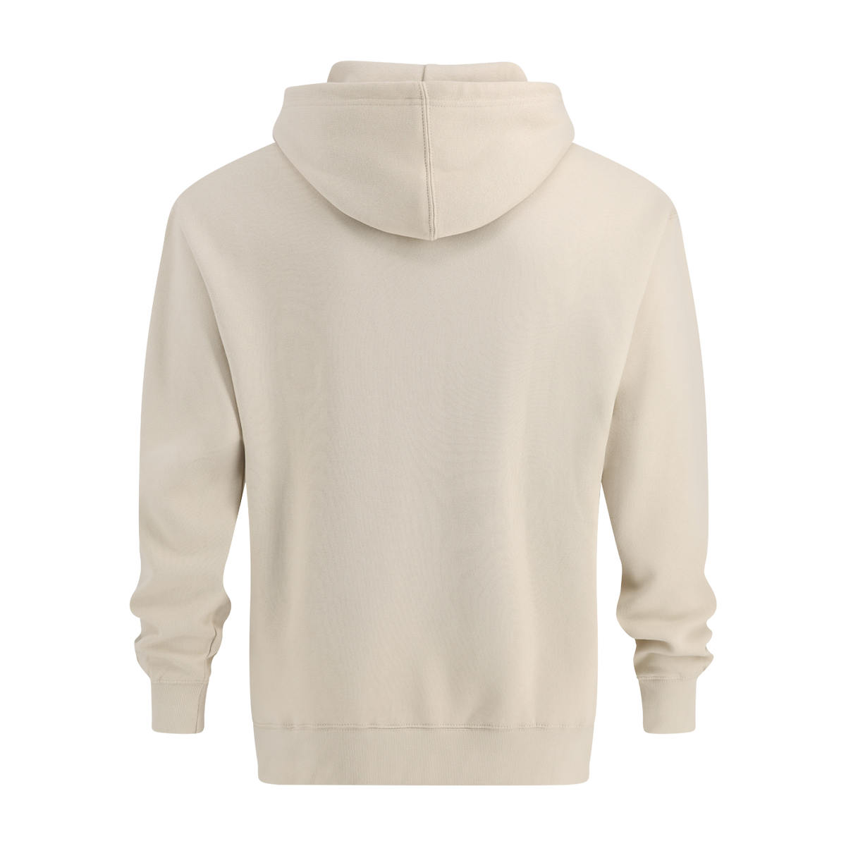 Beige hoodie on a white background