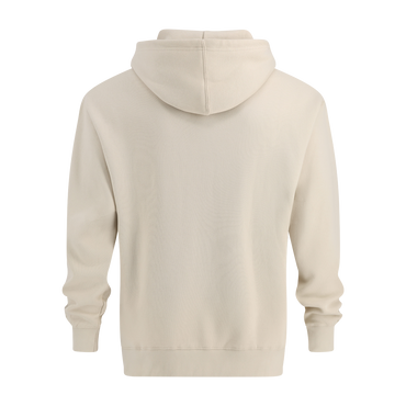 Beige hoodie on a white background