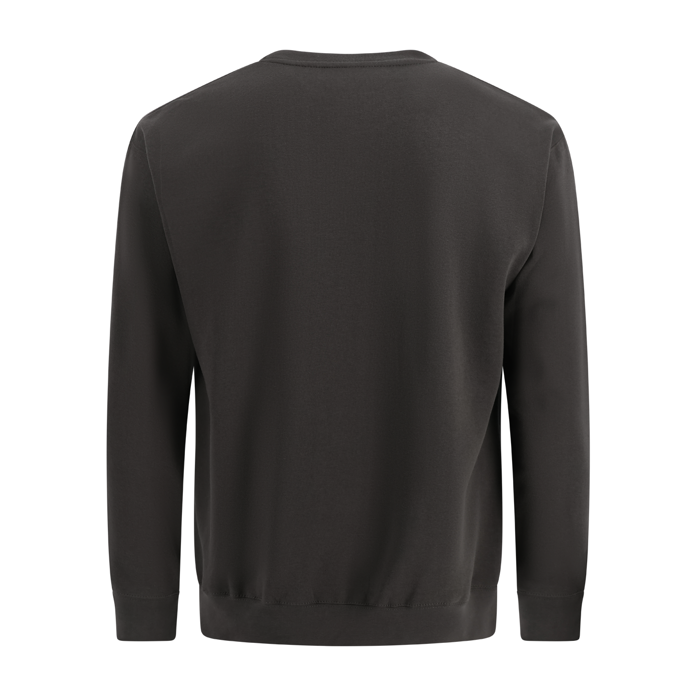 Black sweatshirt on a white background