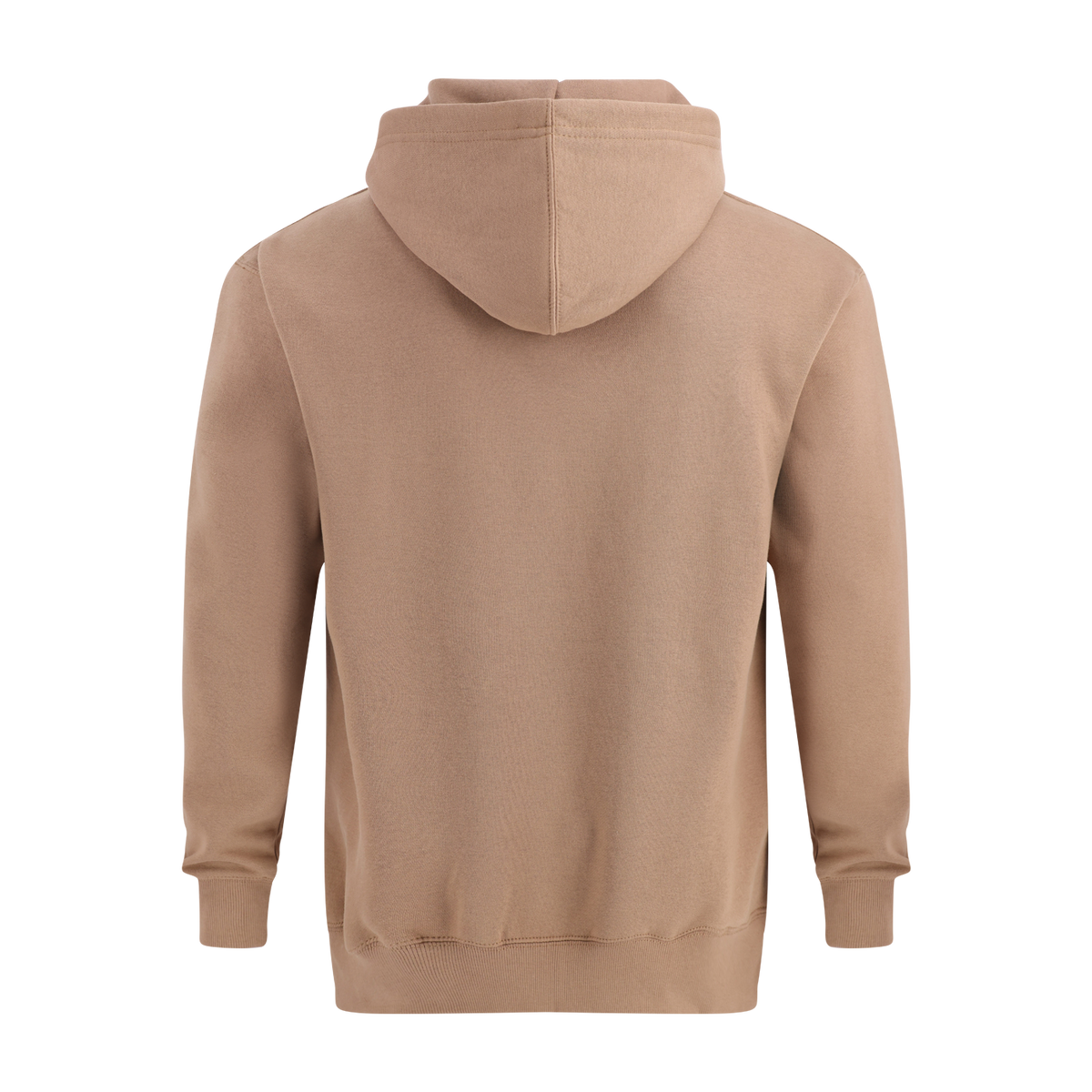 Beige hoodie on a white background