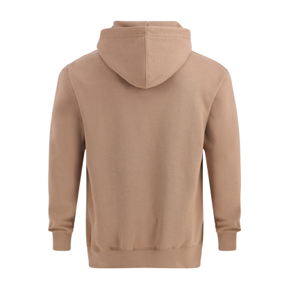 Beige hoodie on a white background