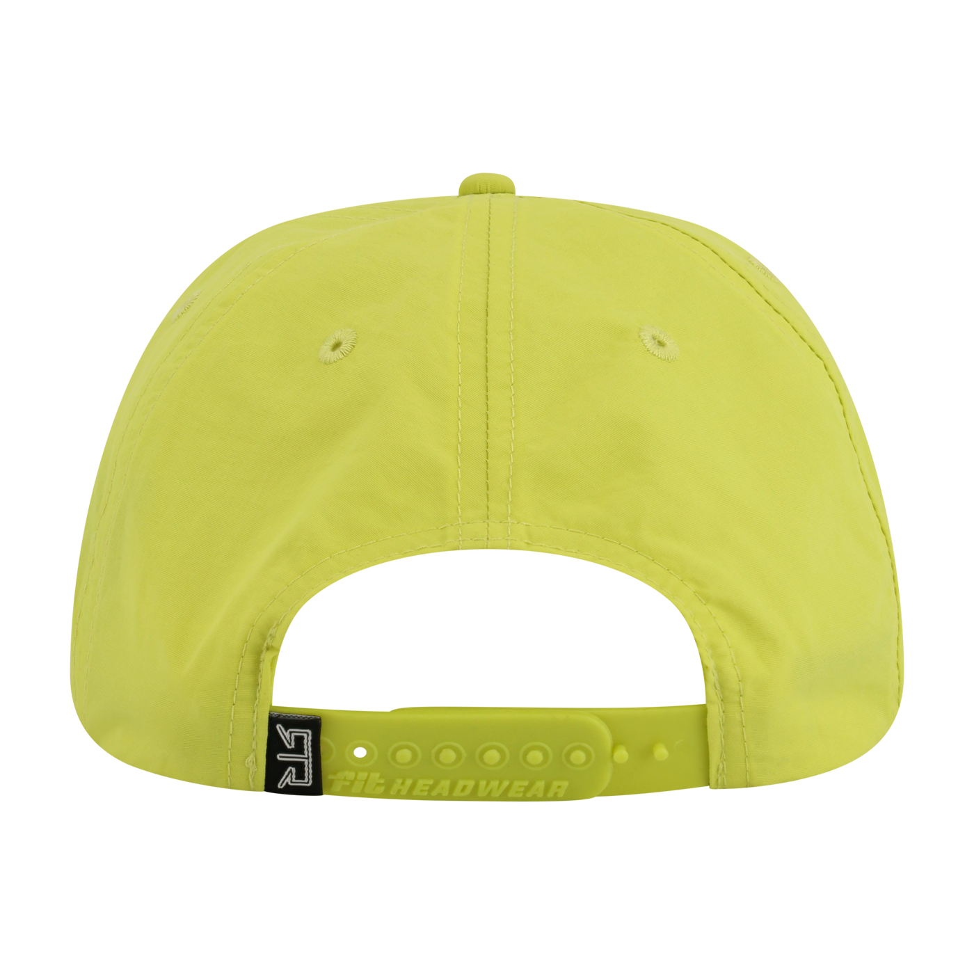 Yellow cap with a visible brand logo on a white background