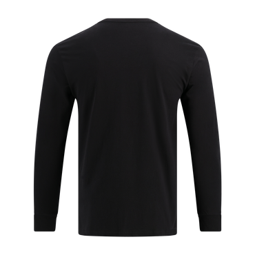 Black long-sleeve shirt on a white background