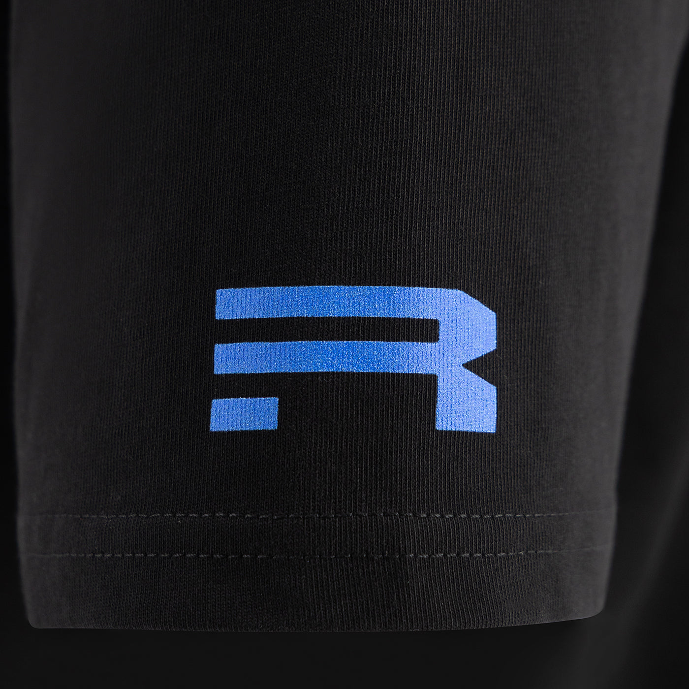 Black sweatshirt with a blue lFord Racing ogo on the chest