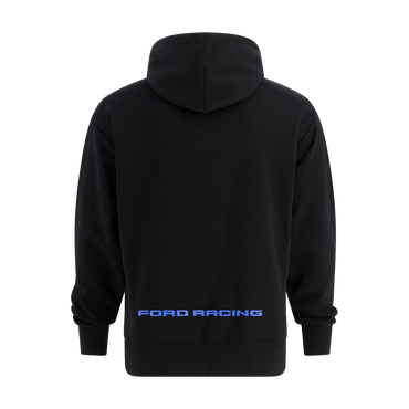 Black hoodie with 'Ford Racing' text on the back against a white background