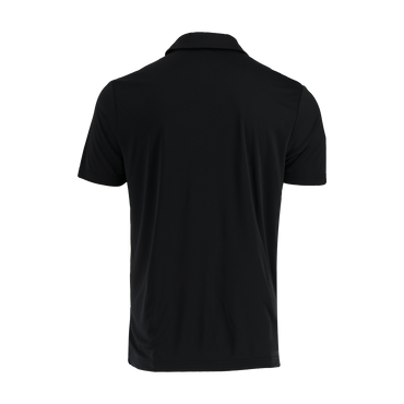 back of black mens polo