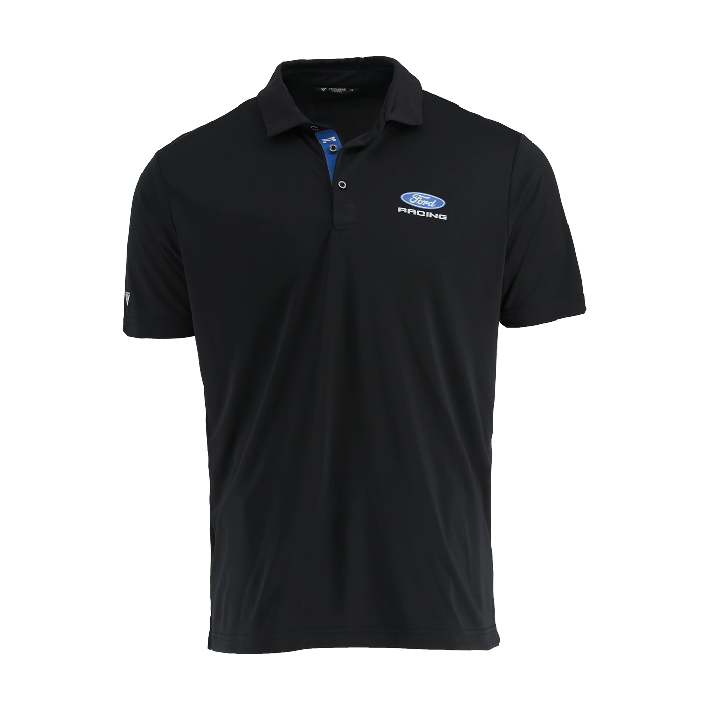 black polo with ford racing logo