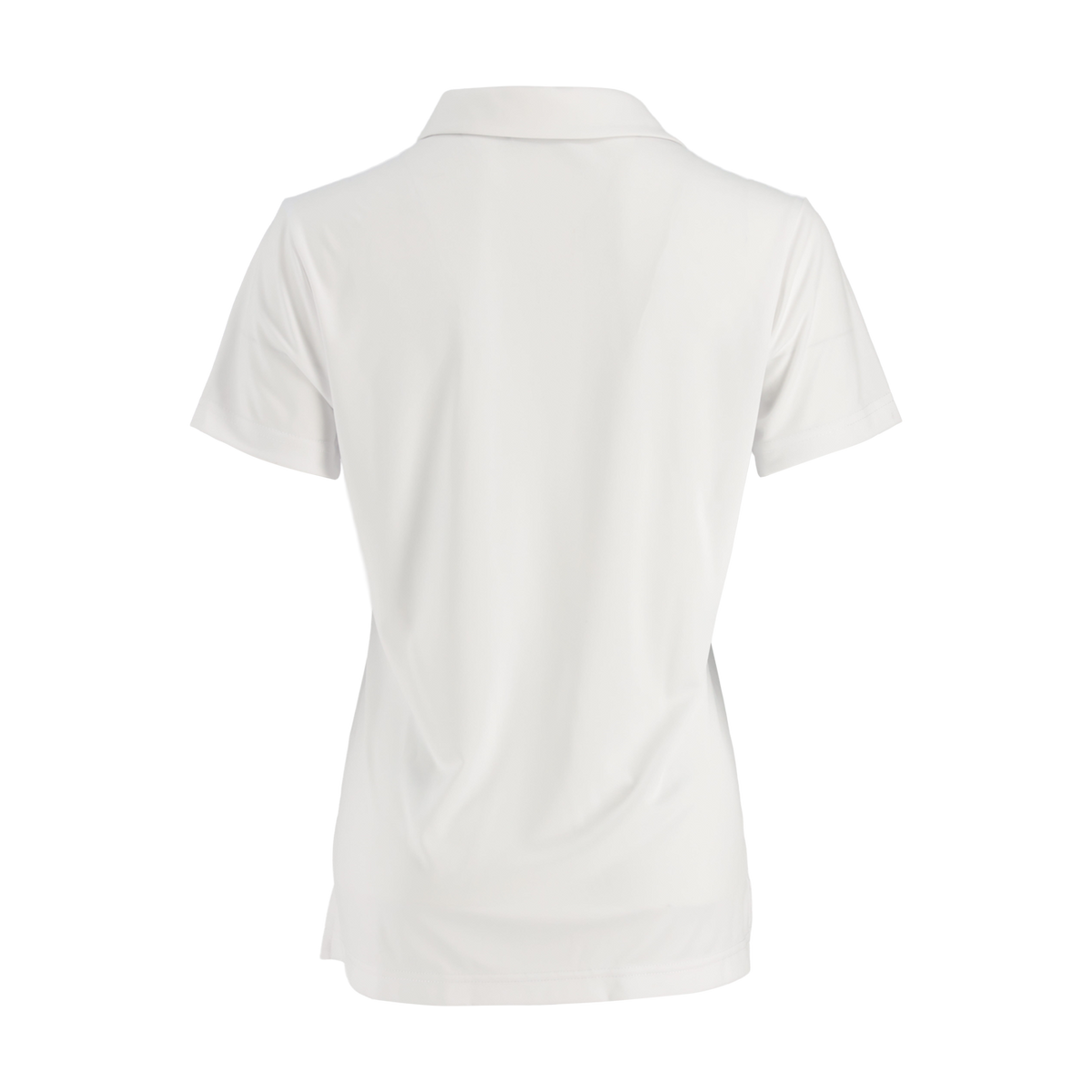 back of white womens polo 