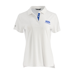 white womens polo with ford racing logo