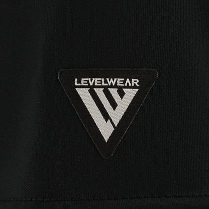 levelwear logo on a black background