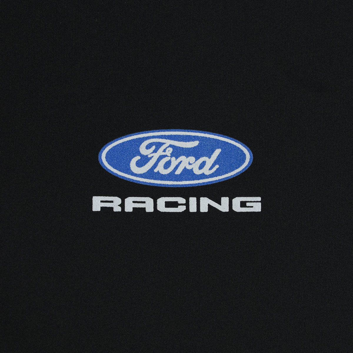 Ford racing logo on a black background