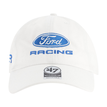 White cap with Ford Racing logo and '47' brand on a white background