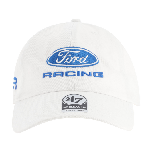 White cap with Ford Racing logo and '47' brand on a white background