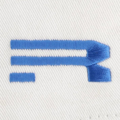 Blue pipe cleaners on a white background