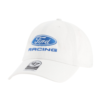 White cap with Ford Racing logo on a white background