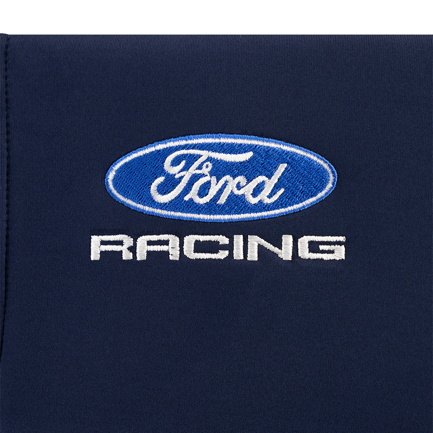 ford racing logo on navy blue background
