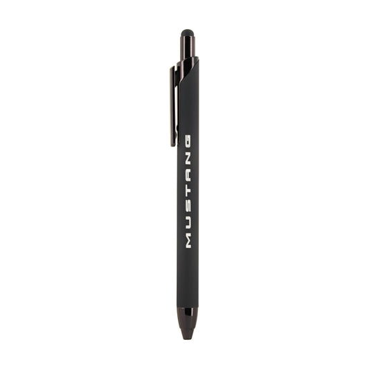 Black pen with 'Mustang' branding on a white background