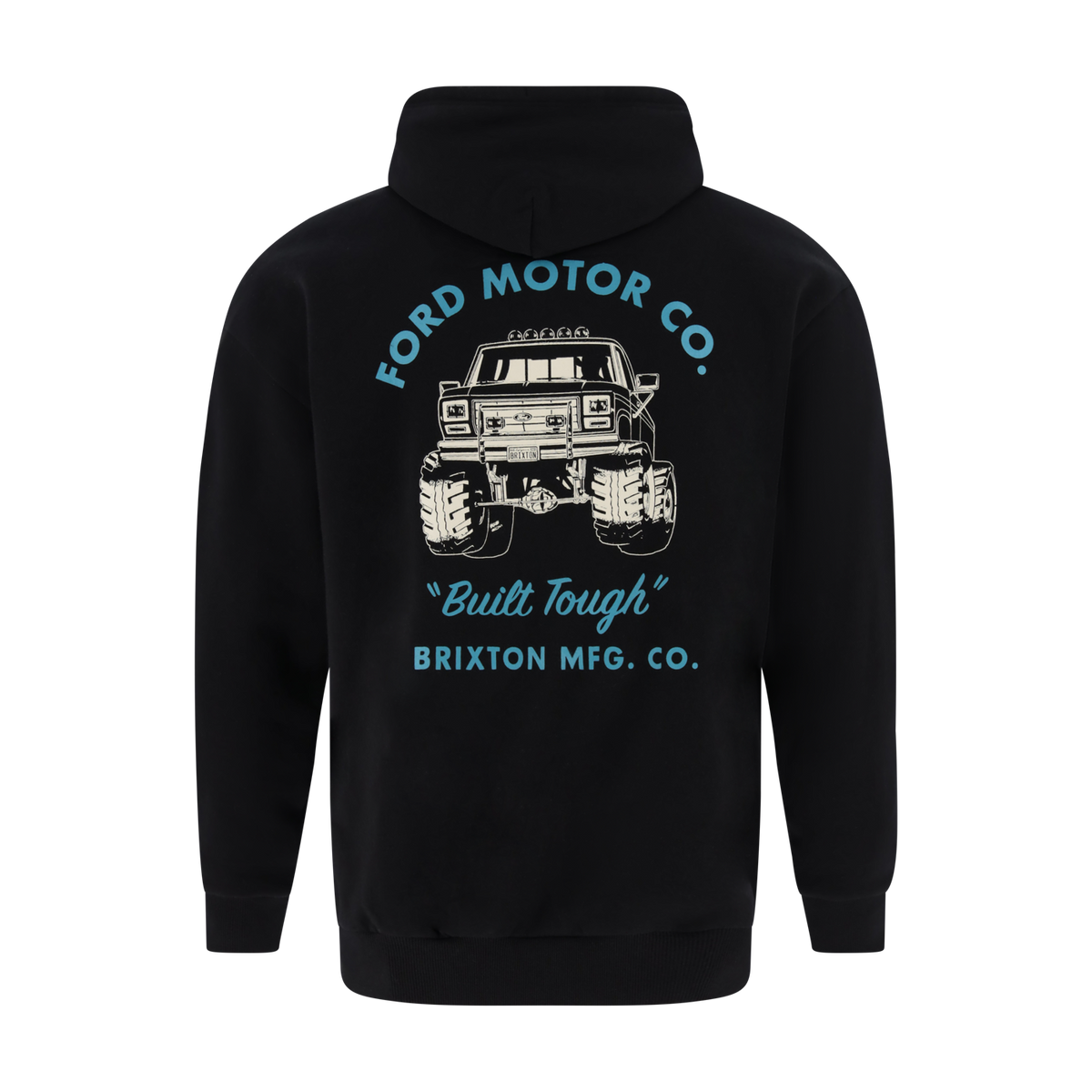 Black hoodie with Ford Motor Co. graphic on the back
