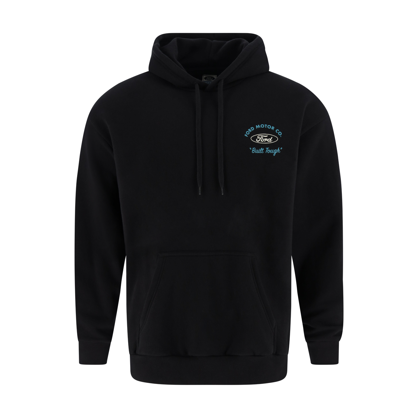 Black hoodie with Ford logo on a white background