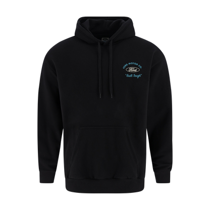 Black hoodie with Ford logo on a white background